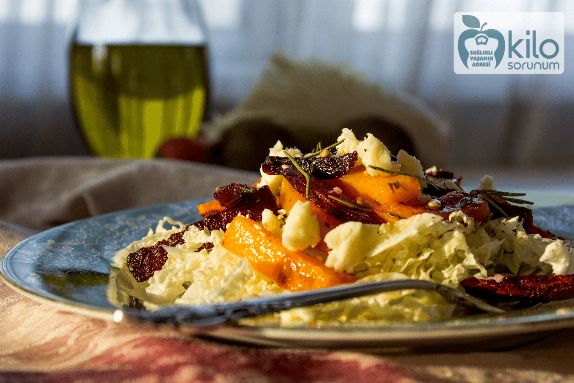 Kızarmış Balkabaklı Salata Tarifi